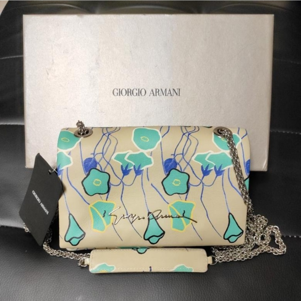 Giorgio Armani Leather Clutch/Handbag